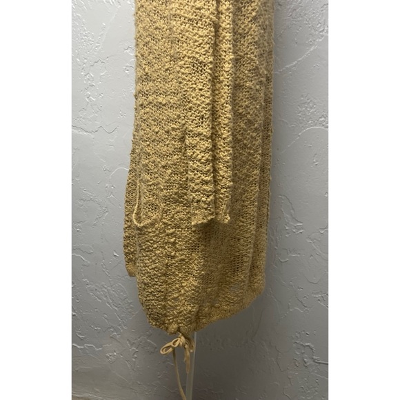 FP Beach Yellow Mustard Laced Up Sweater Dress Size S - Picture 4 of 10